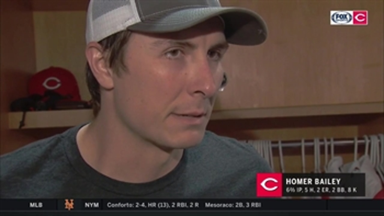 Homer Bailey is optimistic after successful first start back from DL