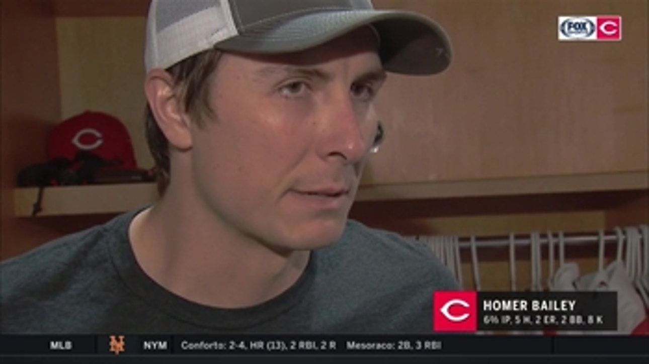 Homer Bailey is optimistic after successful first start back from DL