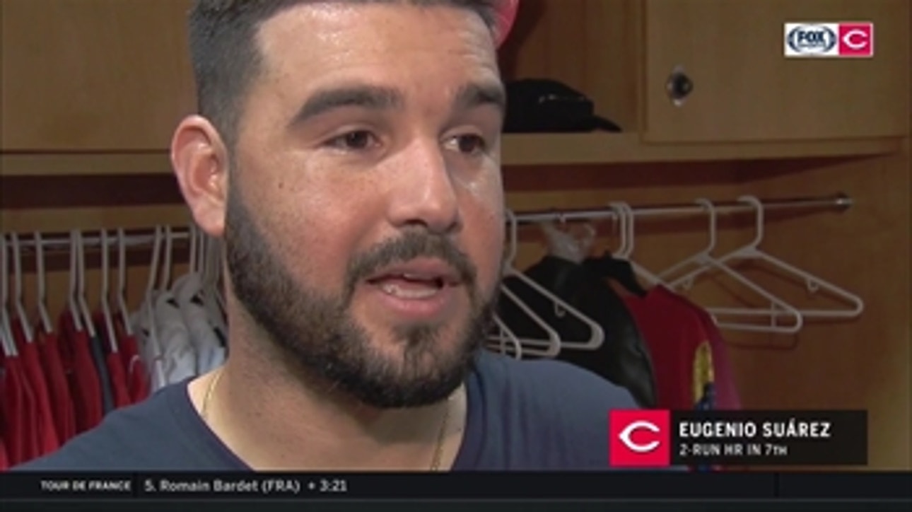 Eugenio Suarez isn't sure if fire alarm affected the 7th-inning results