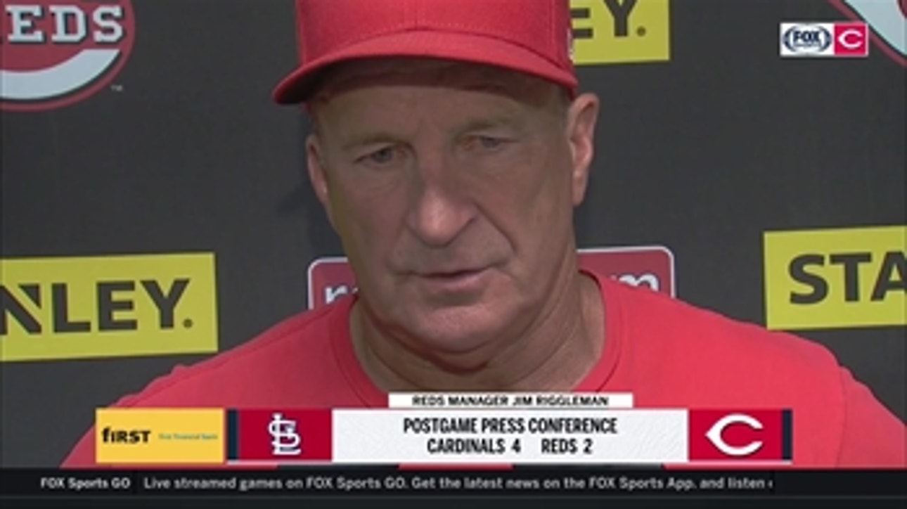 Jim Riggleman was pleased with Homer Bailey's outing