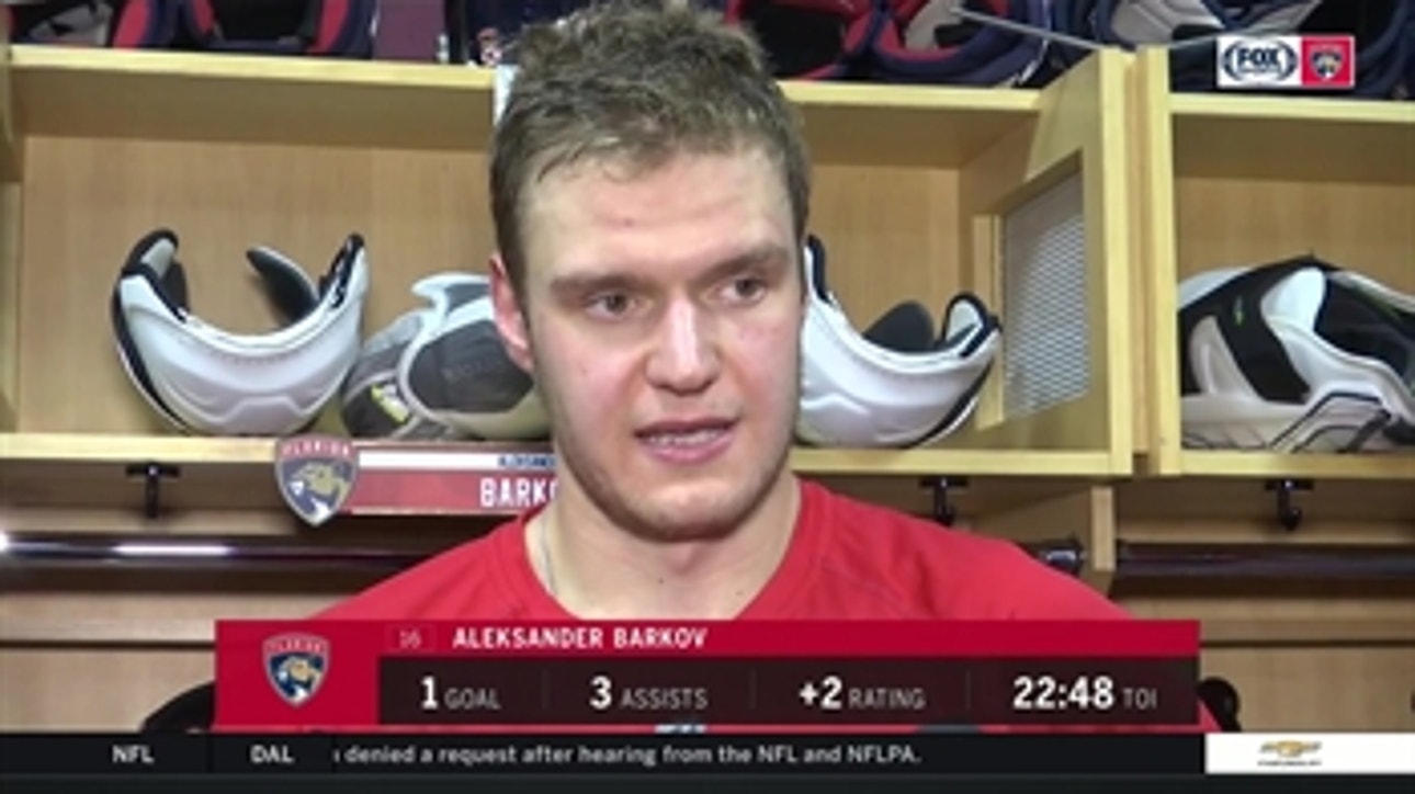 Aleksander Barkov: 'We didn't play our best at all'