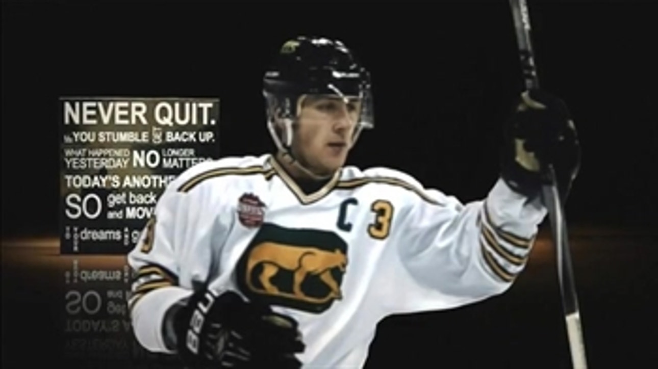 Matt Olson and family presented with an Emmy from Fox Sports North