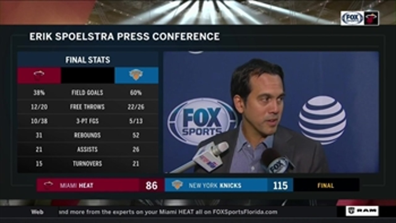Erik Spoelstra on Heat: It is hard to figure out this team right now