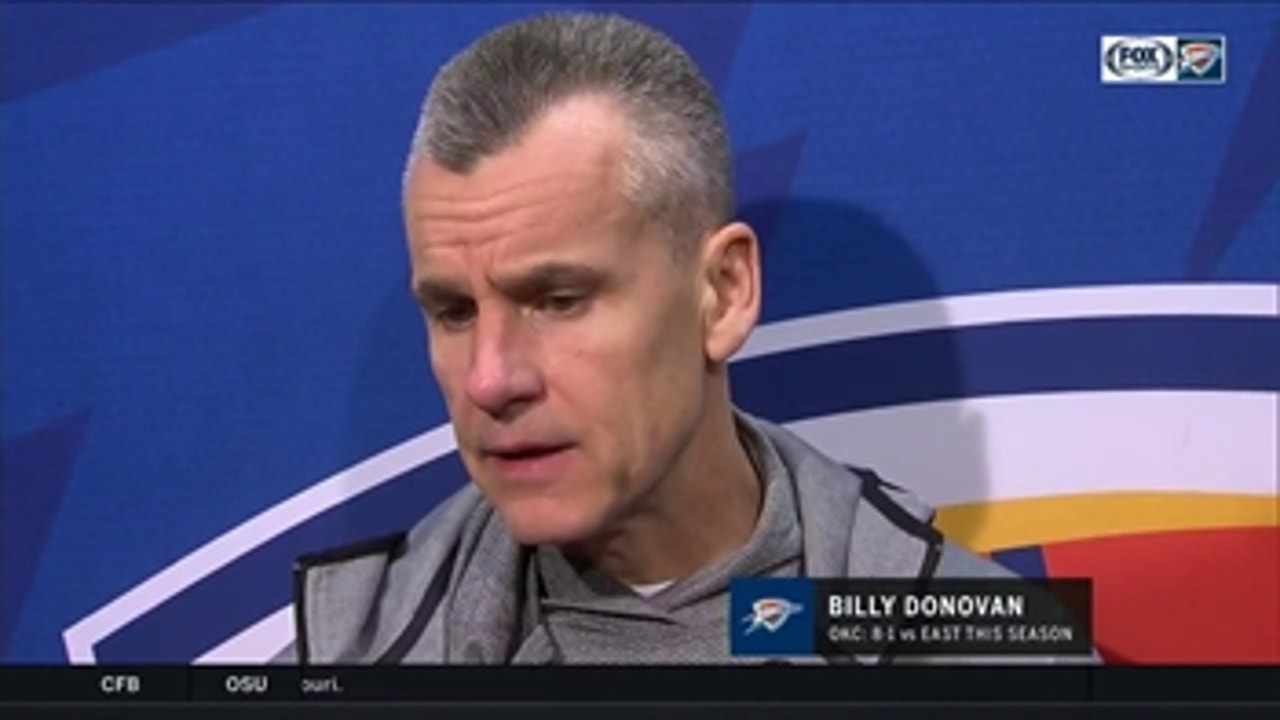 Billy Donovan: 'We defended well'