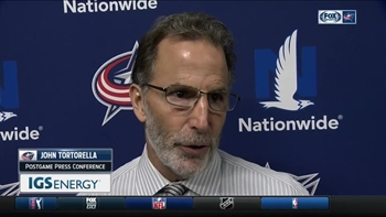 Coach Tortorella wants the Blue Jackets to get more pucks on goal