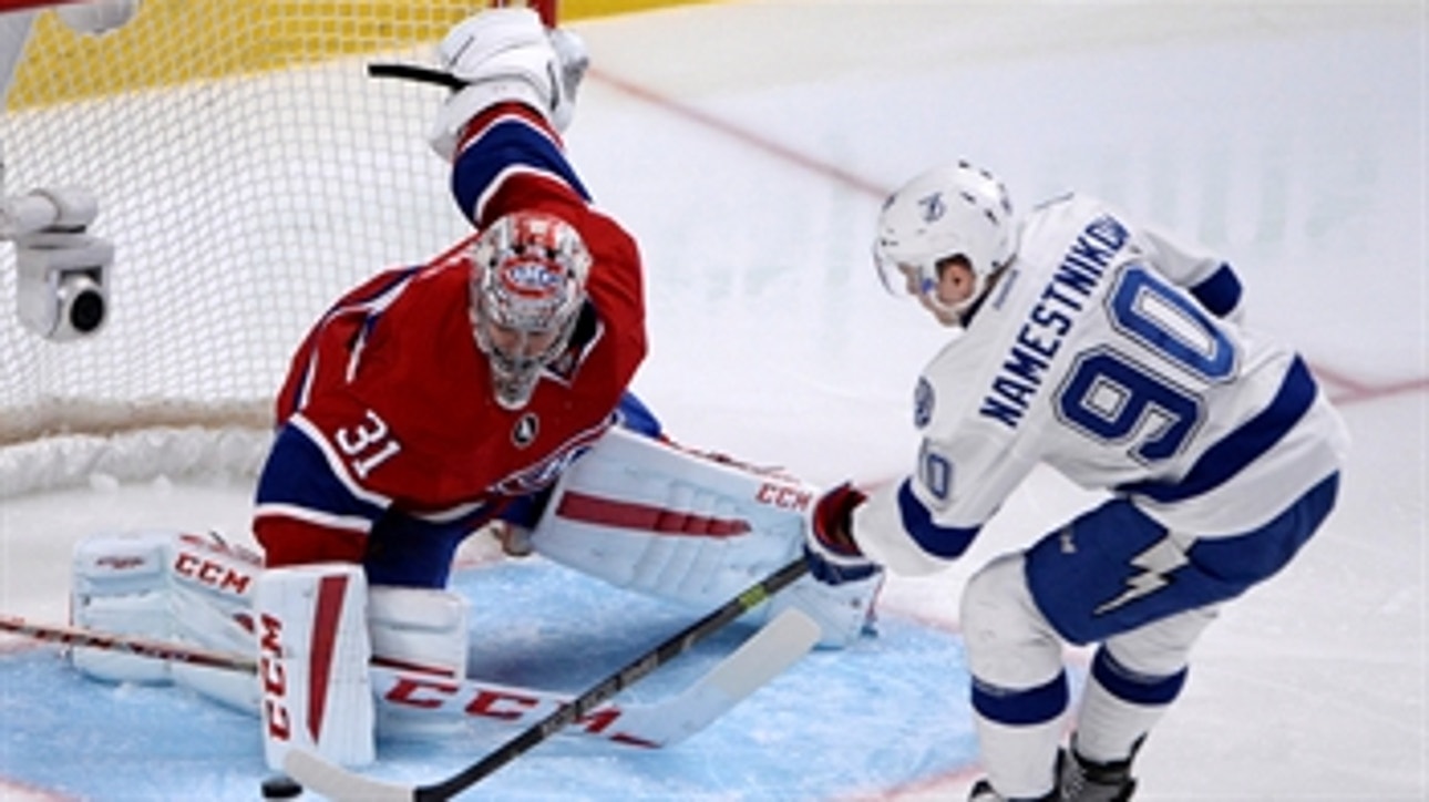 Lightning overpower Canadiens, clinch playoff spot
