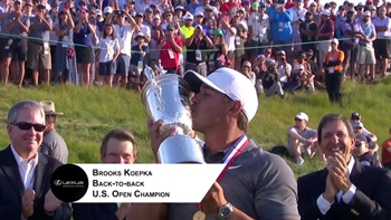 Brooks Koepka wins the U.S. Open for the 2nd straight year
