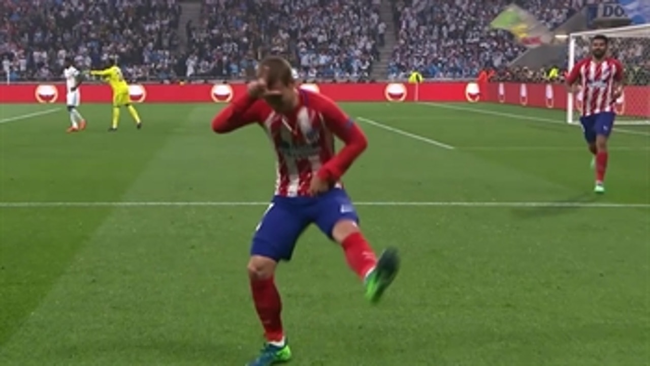 Griezmann strikes for Atletico Madrid | 2017-18 UEFA Europa League Highlights