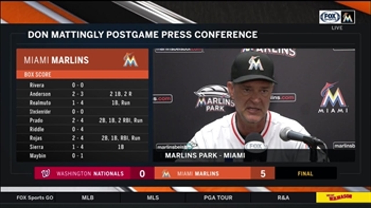 Don Mattingly says José Ureña's pitching was good from the beginning