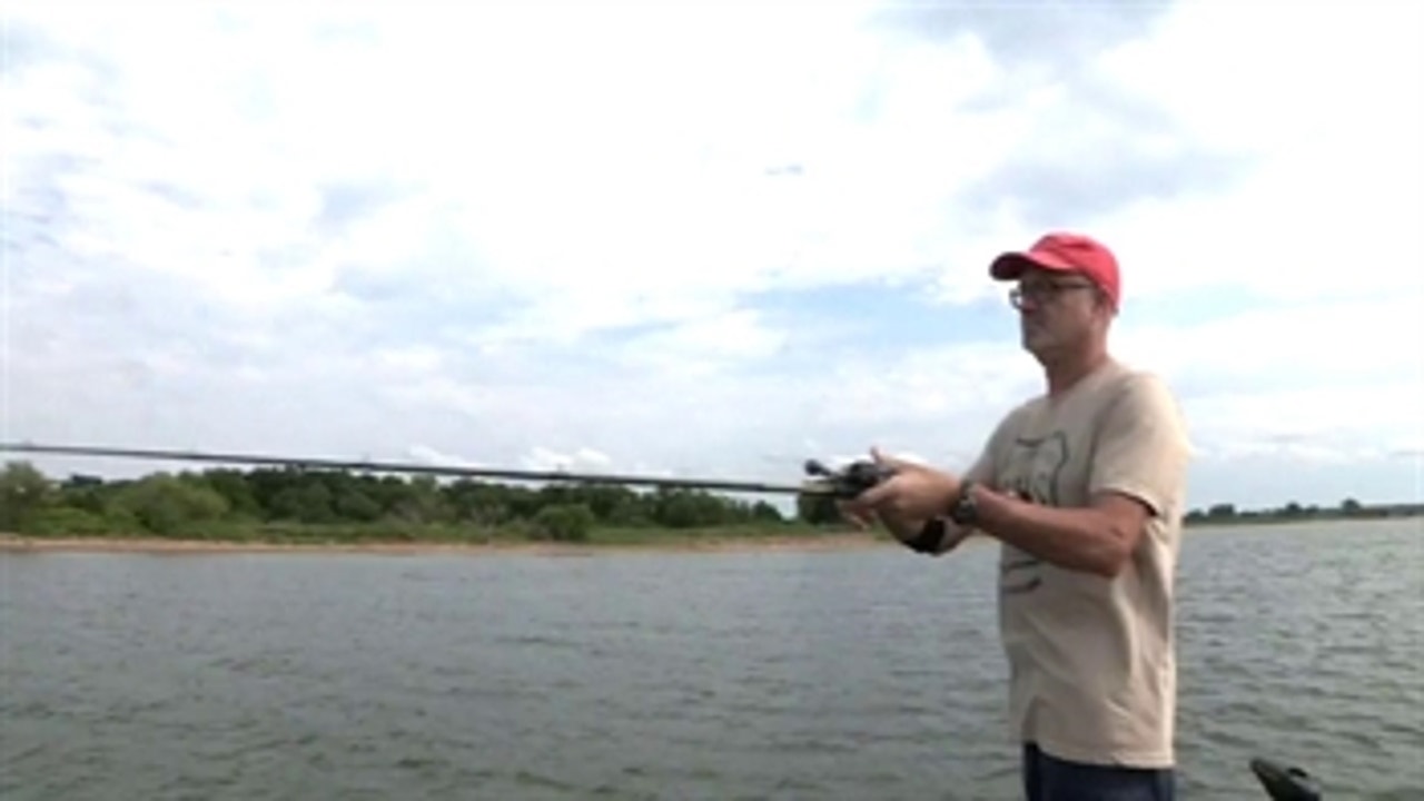KAW Lake  ' White bass, crappie, and spotted bass - Part 2 ' FOX Sports Outdoors Southwest