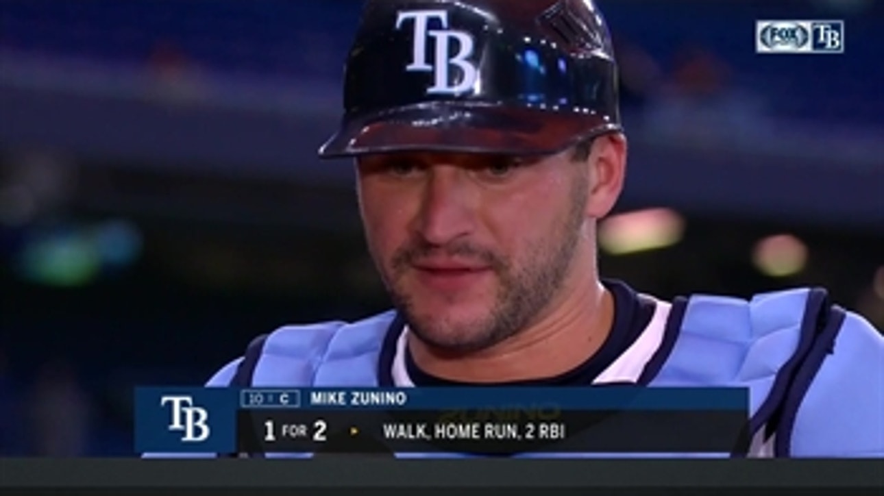 Mike Zunino on hitting his first homer with Rays, win over Kansas City