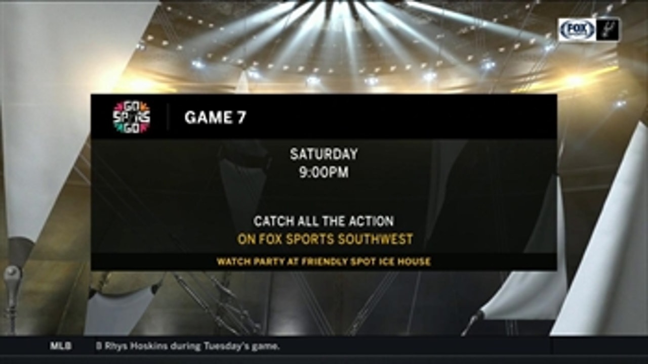 Game 7: WIN or GO HOME ' Spurs Live