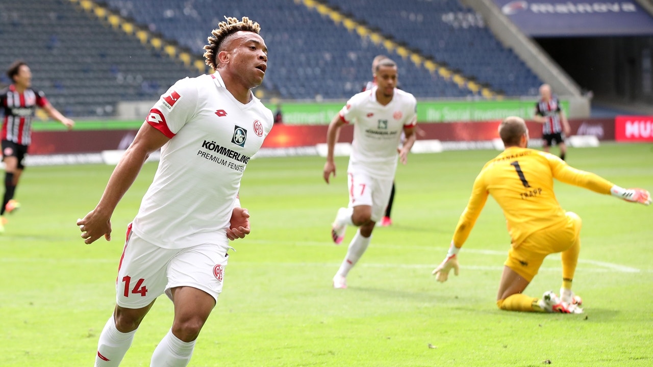 FSV Mainz blanks Frankfurt 2-0, helping stave off relegation with the win