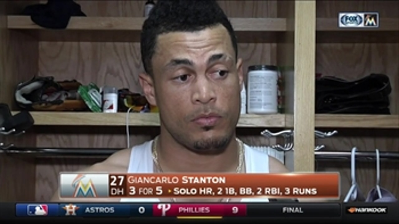 Giancarlo Stanton: 'This is the most I've learned in a season by far'