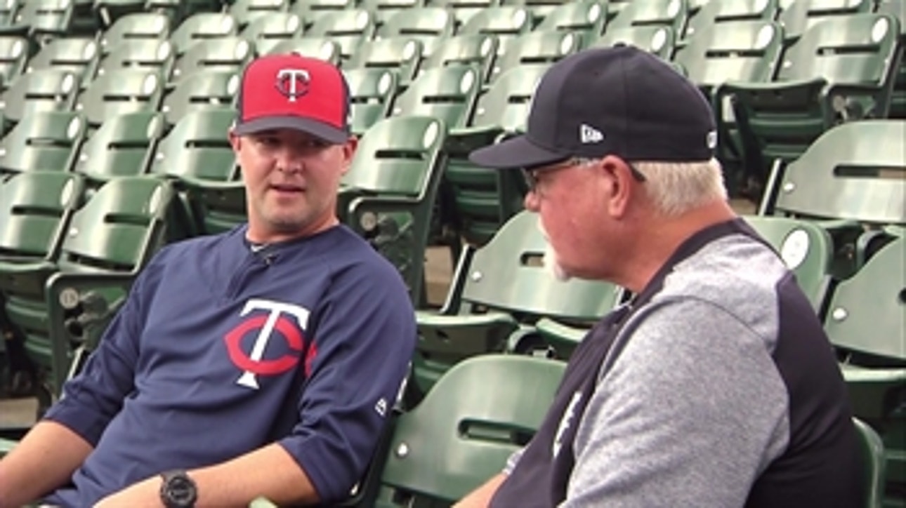 Part 2: During Twins' series with Tigers, Ron Gardenhire gives son Toby some advice