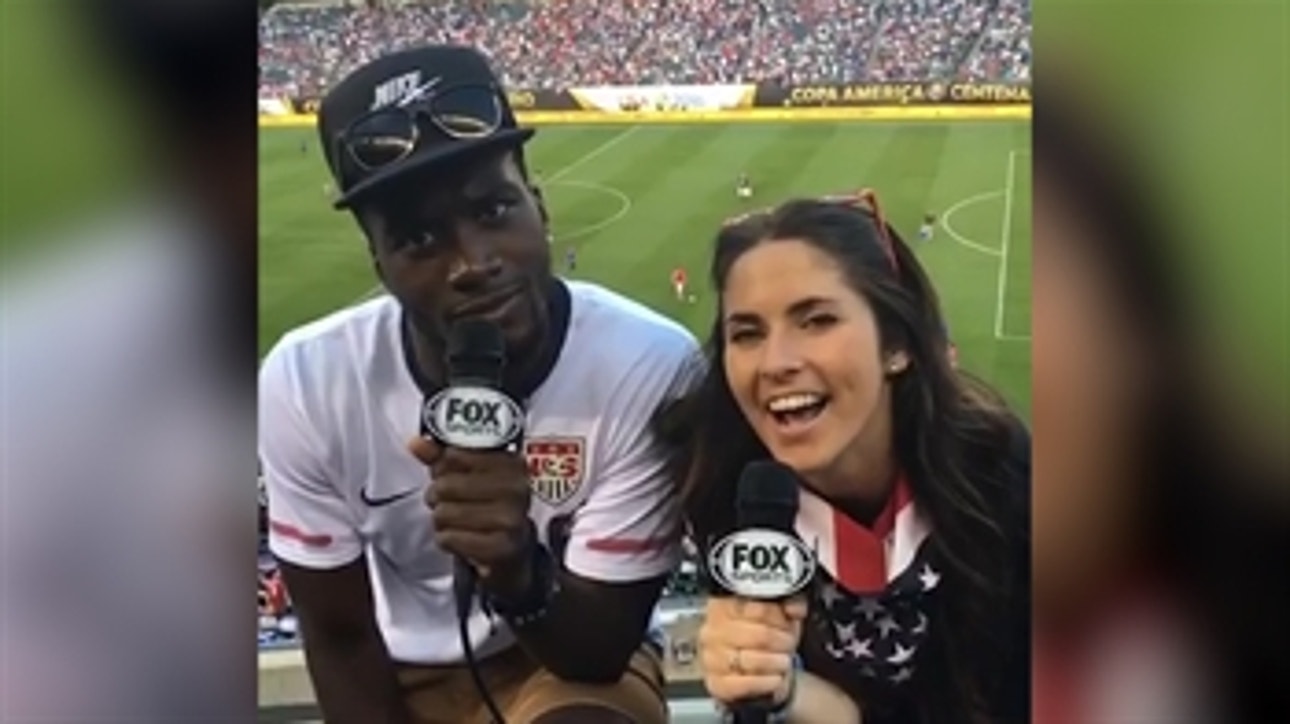 C.J. Sapong's halftime freestyle highlights USMNT's win over Paraguay