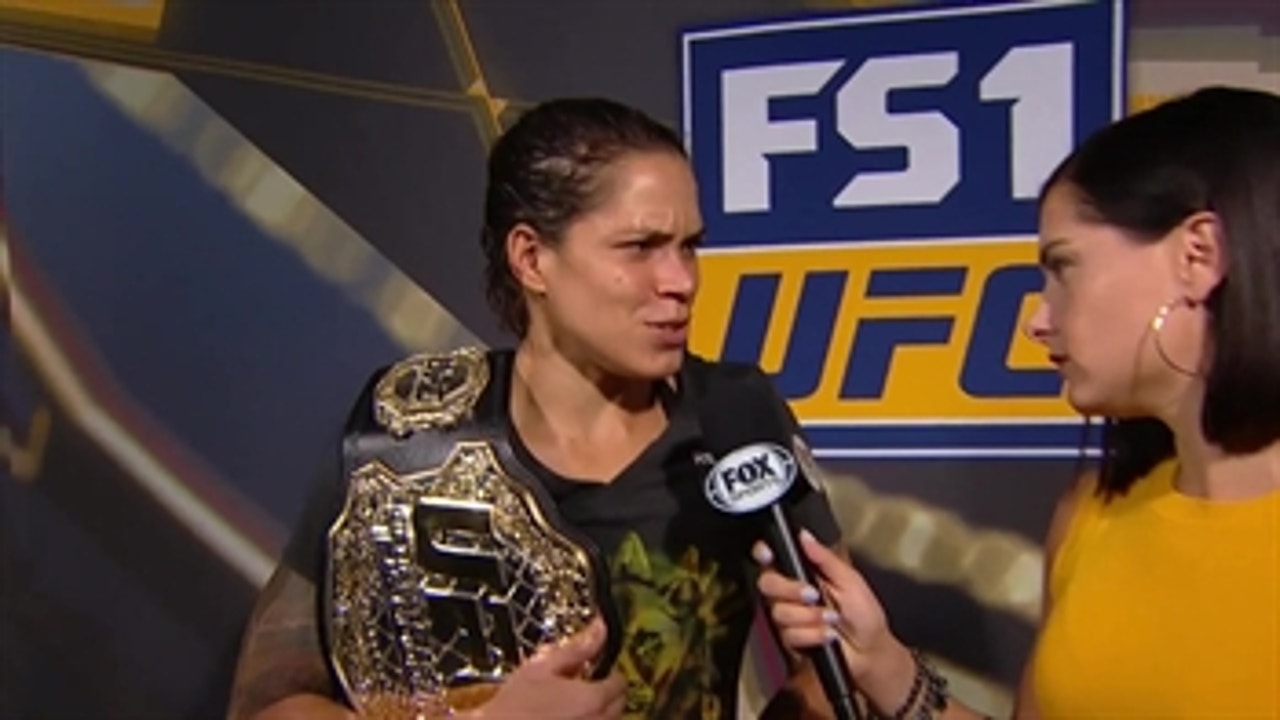 Amanda Nunes talks to Megan Olivi ' POST_FIGHT ' INTERVIEW ' UFC 224