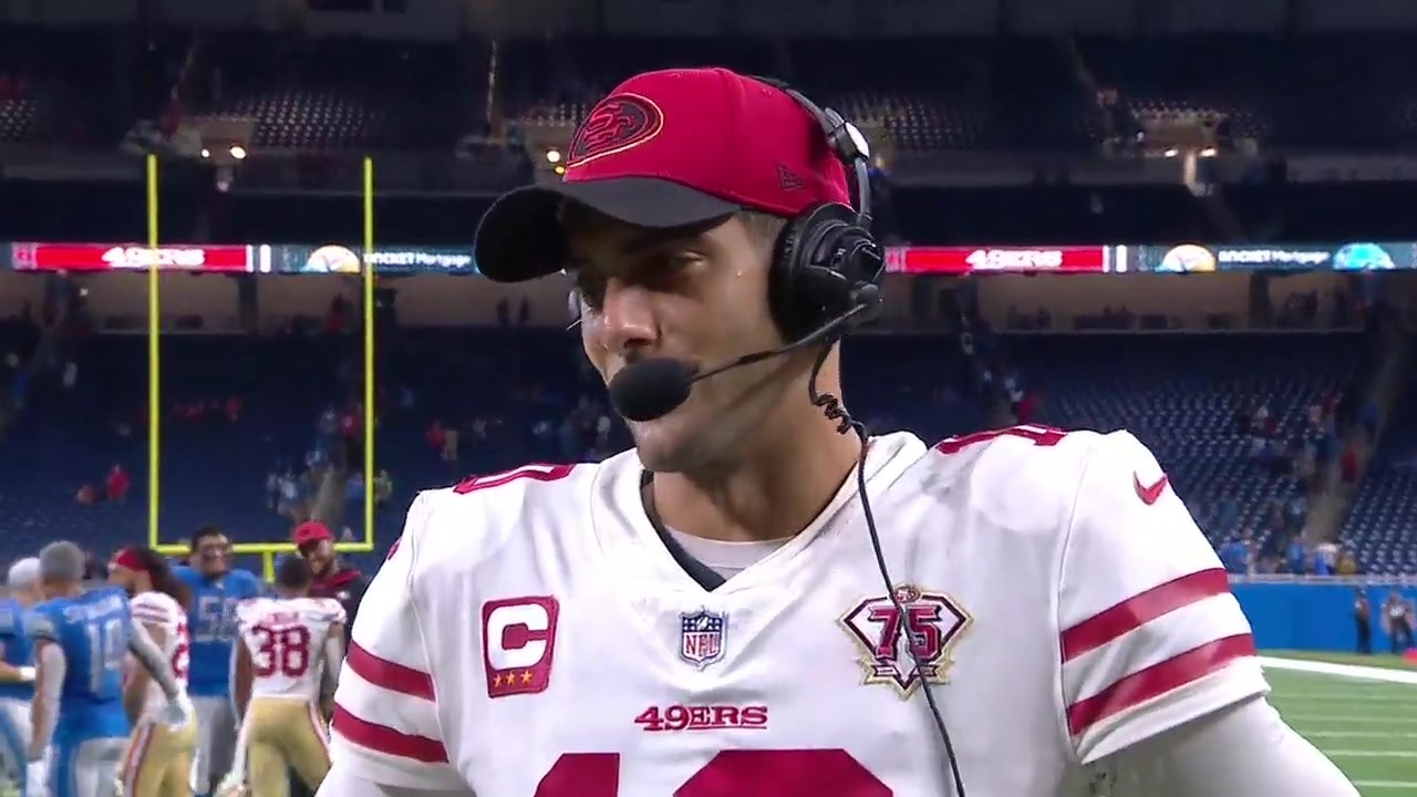 Jimmy Garoppolo: Despite sloppy start, 'I think we played great overall'