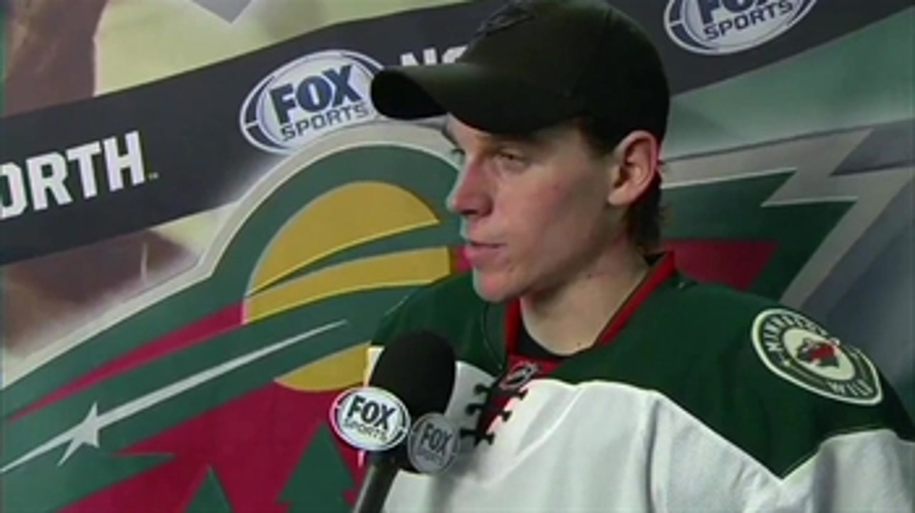 Erik Haula talks game-winners and resolutions after a 3-1 Wild win over the Blues