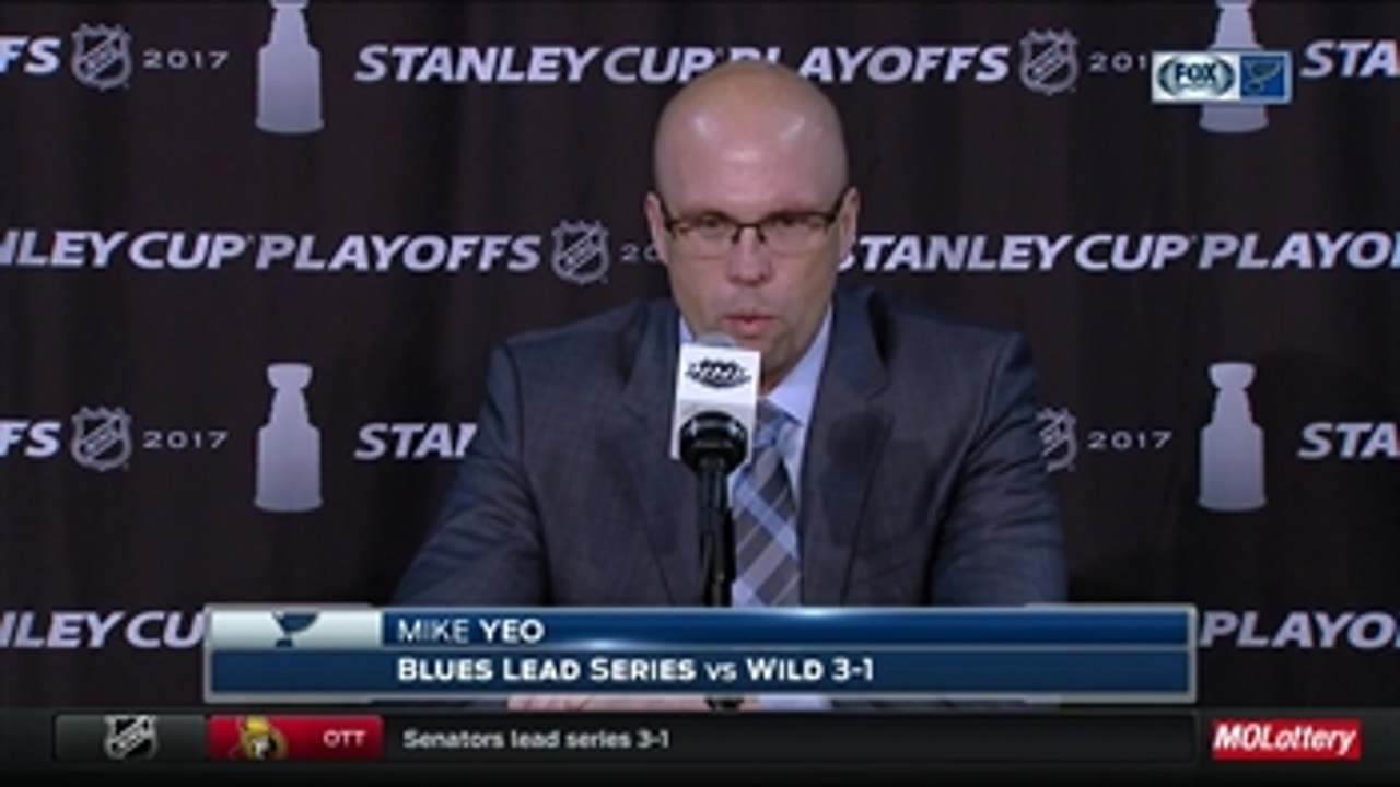 Yeo on Blues loss: 'We weren't good enough'
