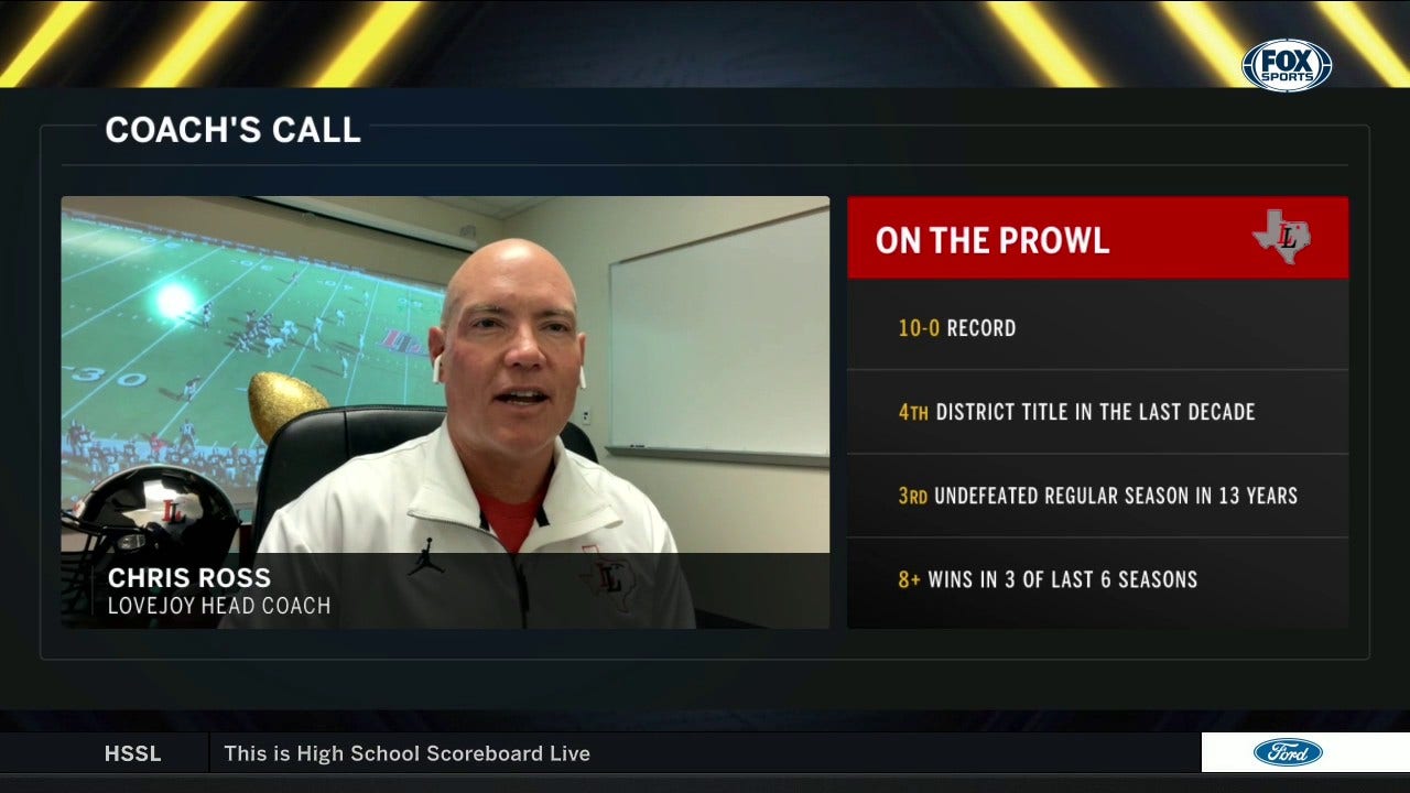 Lovejoy Coach's Call with Chris Ross ' High School Scoreboard Live
