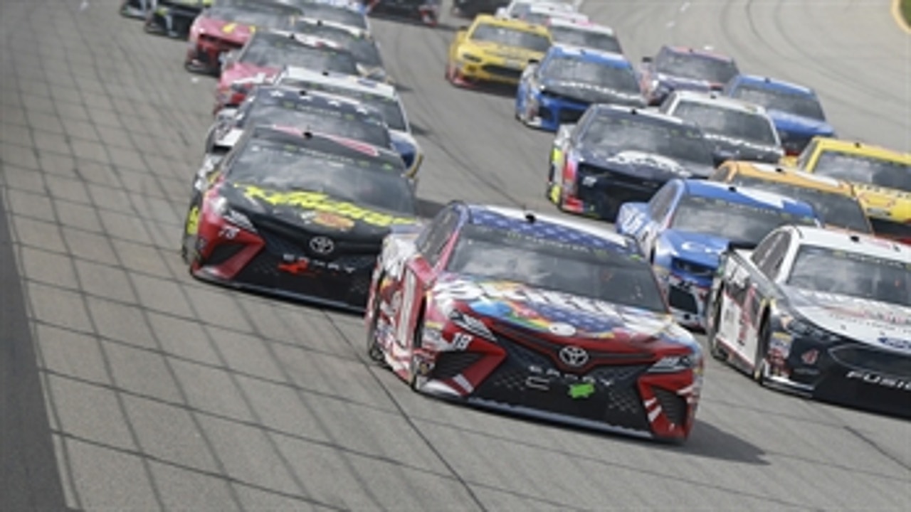 Kyle Busch comments on the part that lapped traffic played in that frantic Chicagoland finish