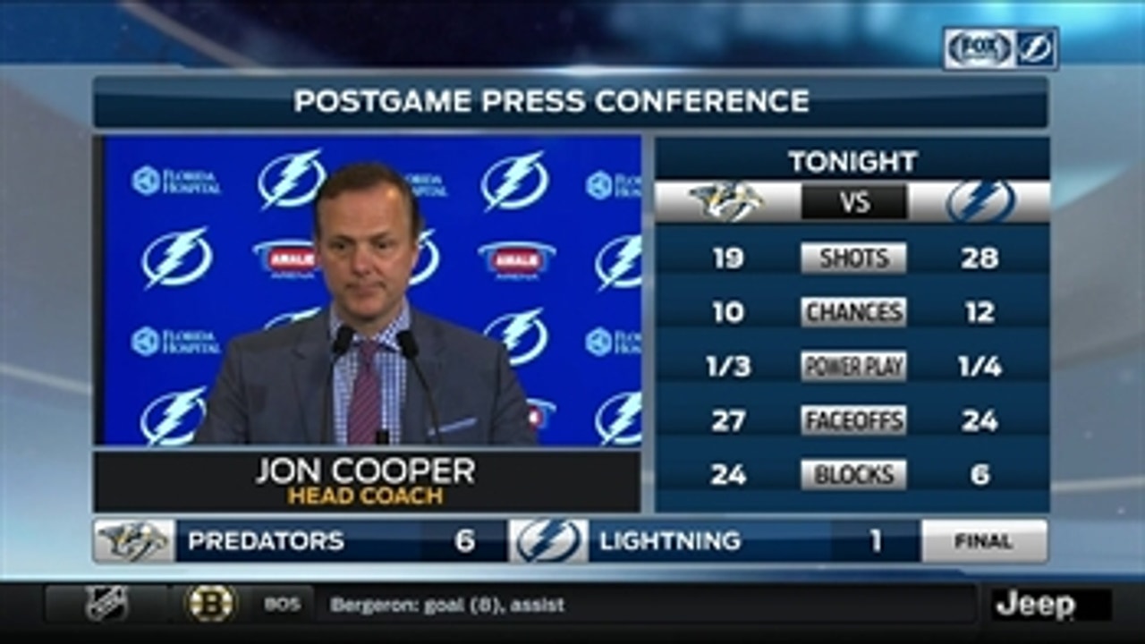 Jon Cooper: 'Dust yourself off and get ready for the next game'