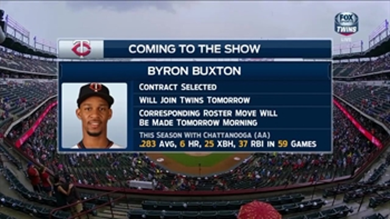 Byron Buxton called up by Twins