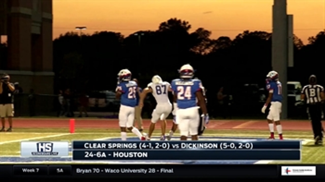 HS Scoreboard Live: Clear Springs vs. Dickinson