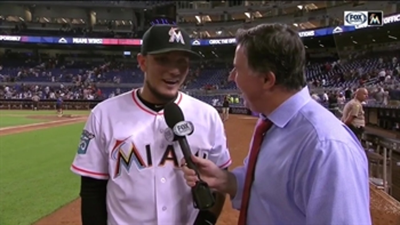 Miguel Rojas discusses playing in front of family, battling back from ankle injury