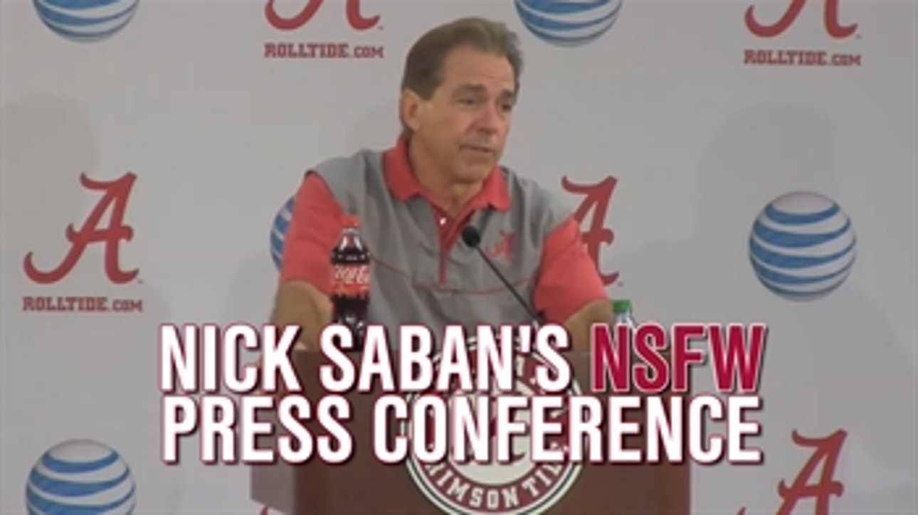 Nick Saban goes off on reporters, curses during press conference rant