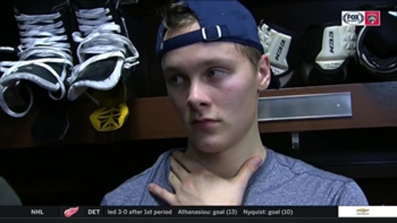 Henrik Borgstrom on the Panthers' increased effort in tonight's win