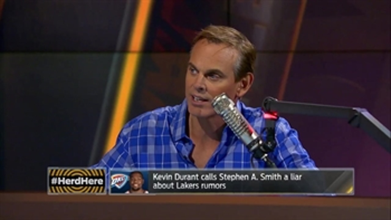 Kevin Durant says Stephen A. Smith is lying about Lakers rumors - 'The Herd'