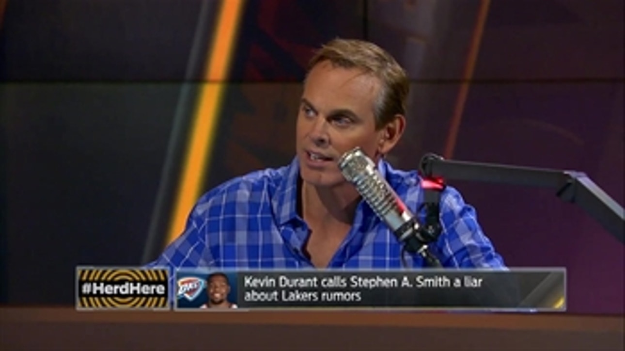 Kevin Durant says Stephen A. Smith is lying about Lakers rumors - 'The Herd'