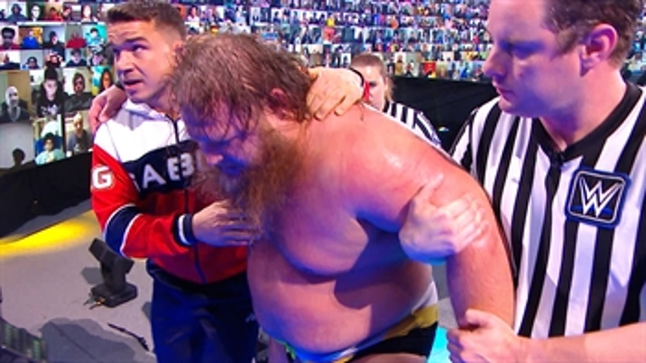 Otis is removed to the back following Roman Reigns brutal attack: WWE Network Exclusive, Dec. 4, 2020