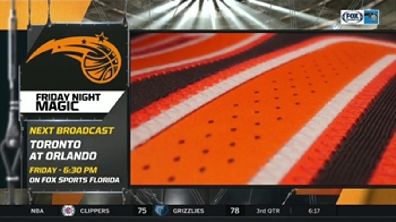 Magic don City uniforms for first time with Raptors in town