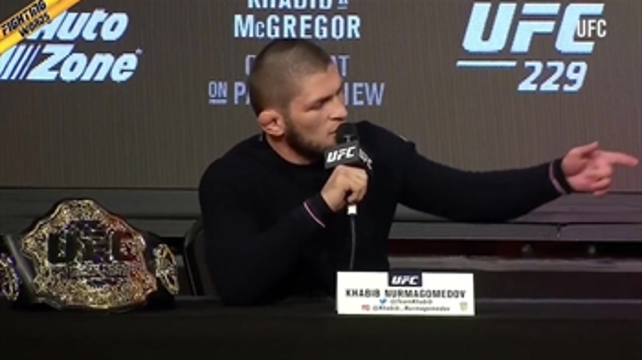 Khabib Nurmagomedov weighed in on Conor's bus attack from last April ' FIGHTING WORDS
