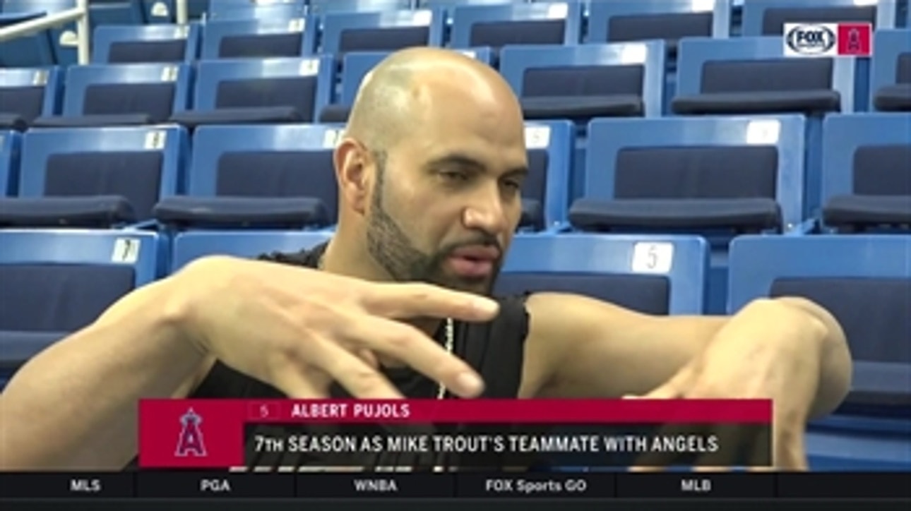 Albert Pujols isn't surprised by Mike Trout's success because of his work ethic