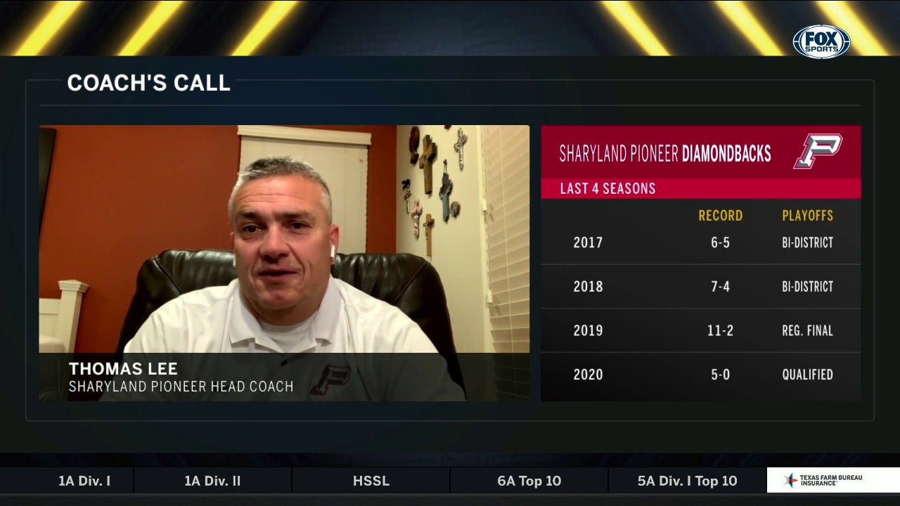 Sharyland Pioneer Coach's Call with Thomas Lee | High School Scoreboard Live