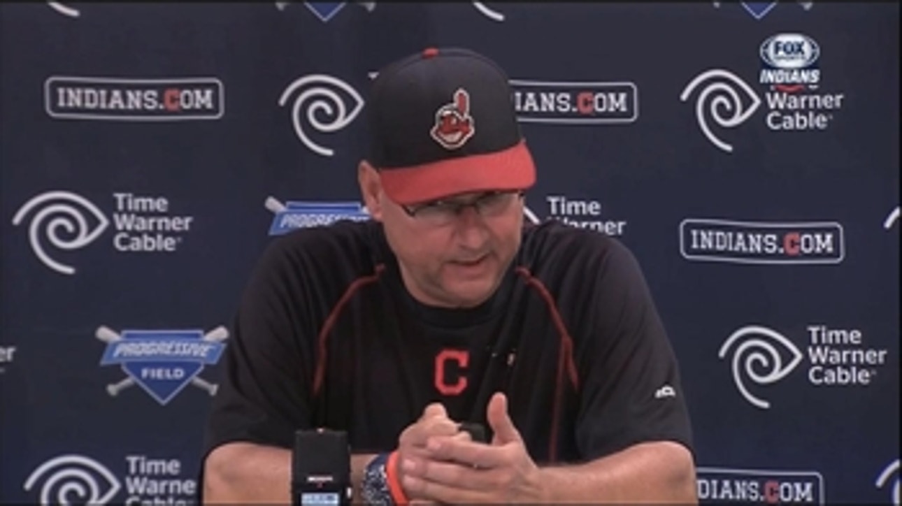 Indians manager Terry Francona impressed with rookie pitcher Cody Anderson