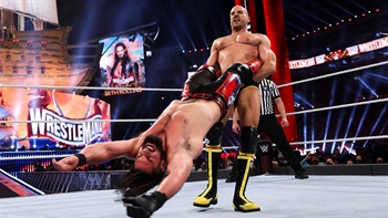 Cesaro battles Seth Rollins on Throwback SmackDown: WWE Now, May 7, 2021
