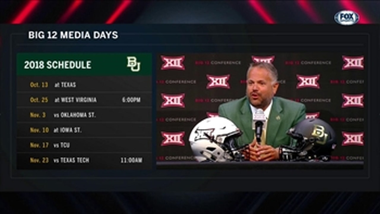 Take a Leap from Freshman to Sophomore year ' Big 12 Media Days