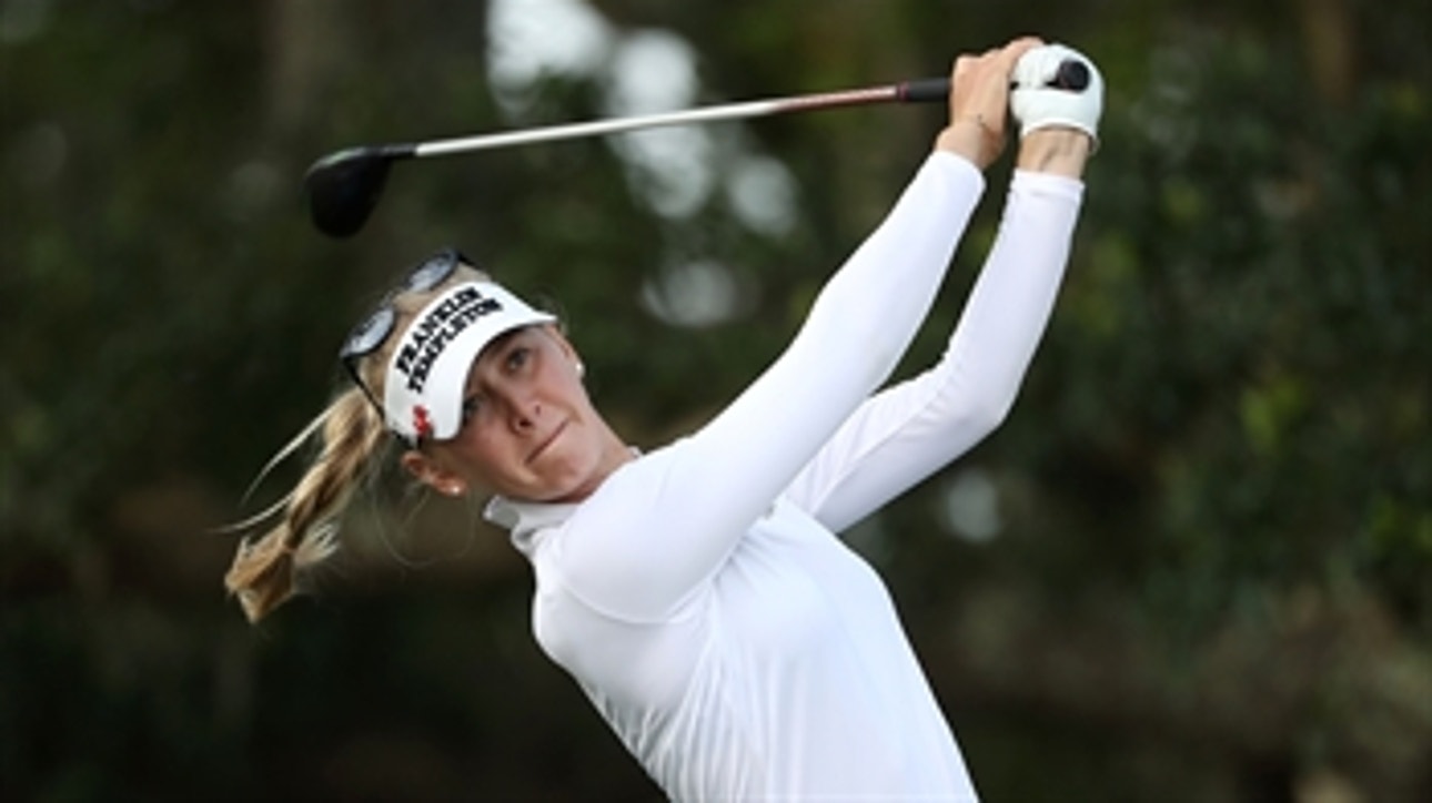 Jessica Korda surges to the top of the leaderboard shooting 5 under par