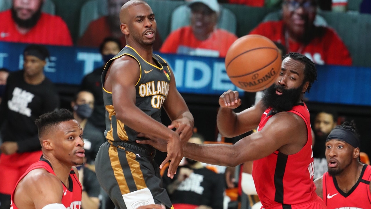 Shannon Sharpe on who he's rooting for in Game 7, Russell Westbrook & James Harden or Chris Paul