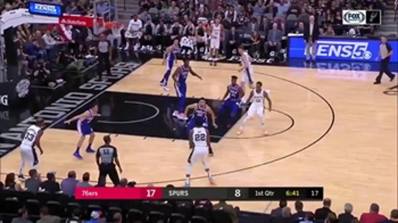 WATCH: Rudy Gay lifts Spurs over 76ers 123-96