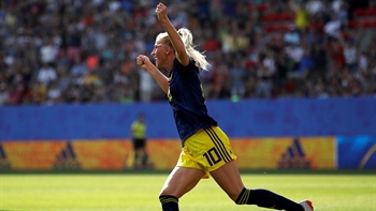 Sweden's Jakobsson capitalizes on fantastic pass to tie things up | 2019 FIFA Women's World Cup