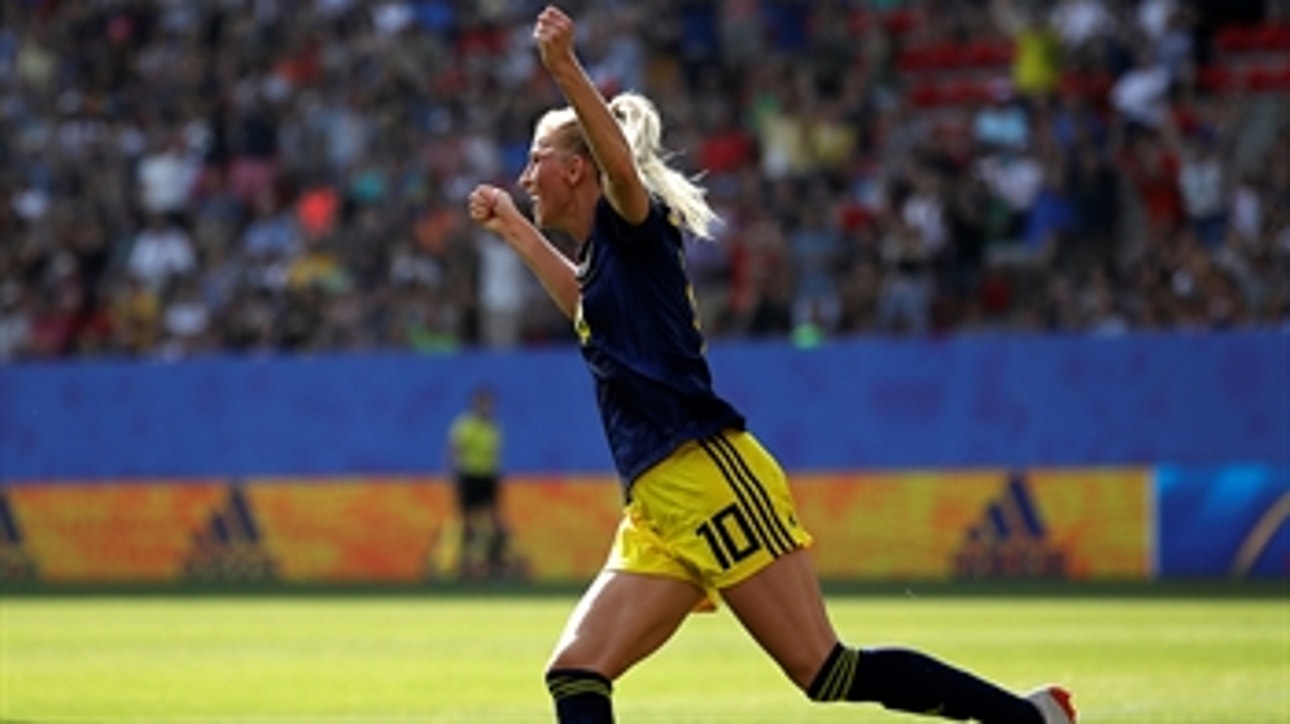 Sweden's Jakobsson capitalizes on fantastic pass to tie things up ' 2019 FIFA Women's World Cup