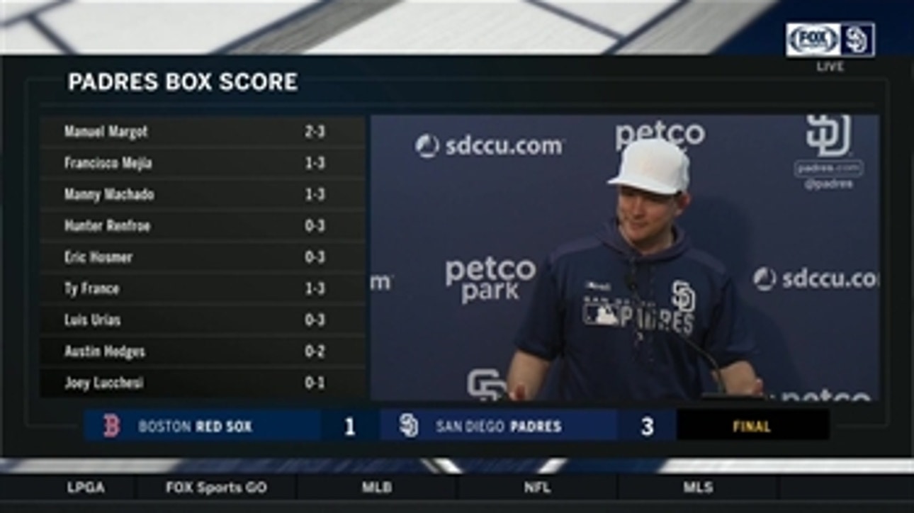 Andy Green reflects on the Padres performance inside the clubhouse