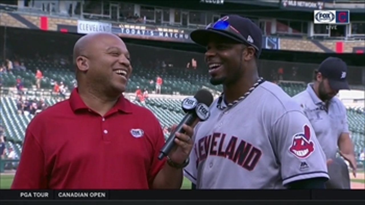 Rajai Davis jokes about why he missed out on a second triple