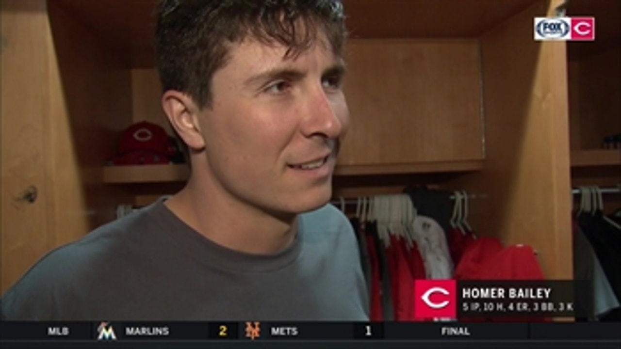 Homer Bailey says his pitching numbers show improvement